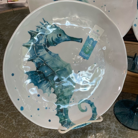 SIGRID OLSEN SEA HORSE /WINE GLASSES BUNDLE - Picture 2 of 5